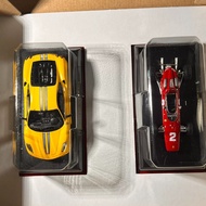 Ixo Ferrari Double Car Set.Ferrari 430 SCUDERIA & Ferrari 158 F11. Ferrari 430 SCUDERIA: Bright Yell