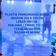 viral Kantong Plastik PE Pembungkus Springbed Kasur 200 x 250 tebal 35