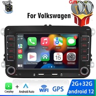 2Din Android 12 Autoradio Carplay Car Radio Multimedia Player Car Systems for VW Volkswagen Golf 5 6