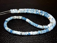 GEMS-WORLD BEADS GEMSTONE Blue Opal Heishi Beads 100 Persent Natural Gemstone Tyre Shape - Size 5.6x