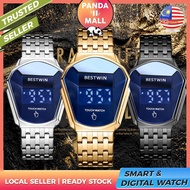 [🐼PANDA PROMO🐼] BESTWIN Smart Touch Digital Sport Steel LED Men Women Watch Jam Tangan Lelaki Wanita