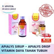 agt1 APIALYS Sirup 100 ML Dan Apialys Drop 10 ML Multivitamin Suplemen