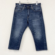 Levi's 505 牛仔短褲/牛仔褲，拉鍊門襟，靛藍色，W30 碼，古著。