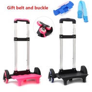 New School Bag Trolley Frame Primary School Students Climb Stairs 6-wheel Accessories Bag Trolley Ac