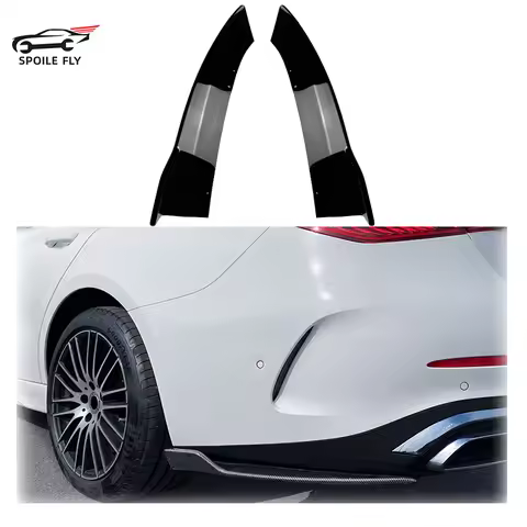 2 pcs 2019 To Up For Mercedes Benz C Class W206 C200 C260 C300 AMG Rear Bumper Side Diffuser Splitte