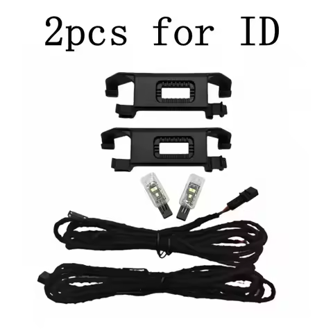 2pcs Rear LED Footwell Light Cable wiring harness Bracket lamp Holder For VW jetta ID.4 Tayron T-Roc