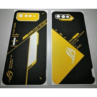 ROG 7/ROG 6 Series Matrix Black Yellow Fusion Premium Phone Wrap Skin