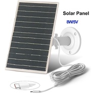 Solar Panel for Security Camera, Solar Charging Panel, Type-C for Rechargeable Battery Camera, 8W