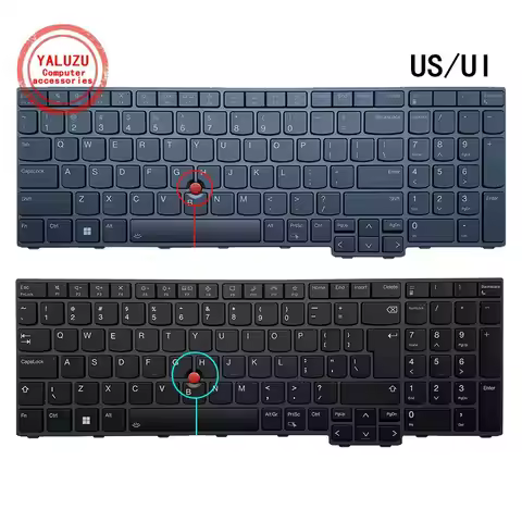 US/UI NEW Laptop Keyboard For Lenovo Thinkpad T16 Gen1 T16 Gen2 P16S Gen1 P16S Gen2 P16V Gen1 L15 Ge