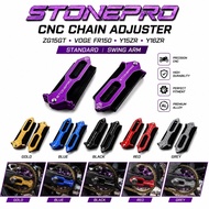 STONEPRO CNC PILLET CHAIN ADJUSTER ZG15GT VOGE FR150 Y15ZR Y16ZR Swing arm Chain Adjuster Alloy CNC