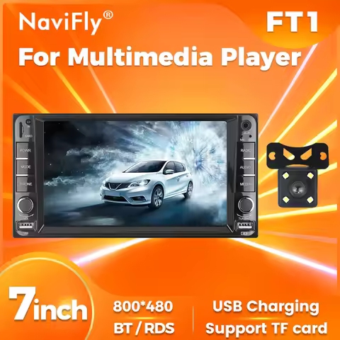 Navifly FT1 7inch HD Touch Screen 2Din For Toyota Car Radio Audio Stereo MP5 Player Autoradio Suppor