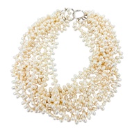 成色極佳☆TIFFANY&Co. Tiffany Paloma Picasso Torsade 珍珠項鍊，淡水珍珠，925白銀，女士款，總重227克