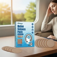 36-Count Waterproof Motion Sickness Patches for Nausea, Vomiting & Dizziness—Non-Drowsy Fast Relief 