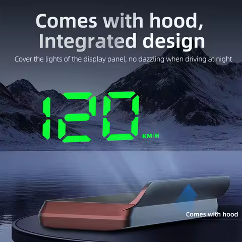 W2 HUD Head Up Display GPS Universal Car Supplies Speedometer KMH Type-c USB Cable Dual Data Plug an