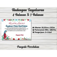 4-MONTH PREGNANCY TRIBUTE INVITATION 7-MONTH/