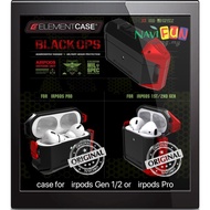 [ for @-pple @irpods Gen 2 | Pro ] [ BLACK OPS ] Element Case Protection Rugged case