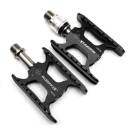Aceoffix Pedal for Brompton Folding Bike Dahon Bike Ti Pedal 3 Bearing Titanium Aluminum Quick Relea