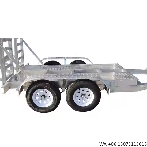 2024 New 12X6 14x6 Steel Utility Car Transport Flatbed Trailer