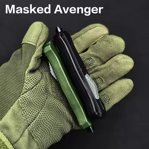 BM Tech High Quality EDC Knife Zinc Alloy Handle OTF Outdoor Camping Style Utility Tool With Glass B