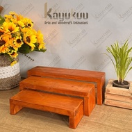 Kreasikayukuu Rak Serbaguna Kayu 3susun Furniture Serbaguna