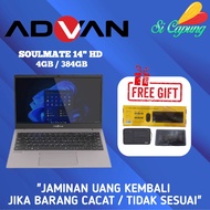 Laptop ADVAN Soulmate Celeron N4020 4GB/128GB (upgradable) 14" HD