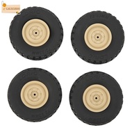 CAUSIXBDO 4Pcs/Set RC Car Wheels, Rubber High Performance RC Tires, Durable 70mm Diameter Replacemen