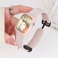 Magnetic Strap + Case for Smart Watch Band IWatch Strap 41mm/45mm 44/42mm 40/38mm for Iwatch Series 8/7/SE/6/5/4/3/2/1 iwatch Band