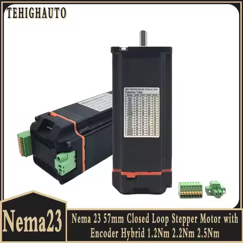 Nema 23 57mm Motor Driver All-in-one Motor 1.2Nm 2Nm 2.5Nm Nema23 Closed Loop Stepper Motor Integrat