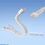 zebeaacc Meshes Sleeved Cable 8Pin CPU Power Extension Cable ATX12V 8pin 4+4 Connectors