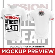 VISION STREET WEAR OLD SKOOL Sublimation Tshirt / Baju Microfiber Jersi / Jersey Sublimation / Tshirt Jersey