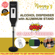 Nanay's Choice HIGH QUALITY Handsfree Alcohol Dispenser with Stand / Alcohol Dispenser Automatic / Alcohol Dispenser with Stand / Alcohol Dispenser Spray / Alcohol Dispenser Automatic Sensor with FREE Batteries, 500ml Alcohol and Disinfecting Mat