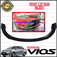 Toyota Vios 2013-2020 Bumper Front Lip Chin Body Kit (Black)