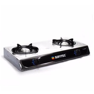 Emmanuel Shop-Sofitec SGS-0202 Double Burner Gas Stove (Silver)