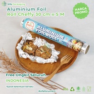Aluminum Foil Roll Refill Cheffy 30 cm x 5 m Foil Wrap Food Wrapping Aluminum Wrapping Food Alufoil 