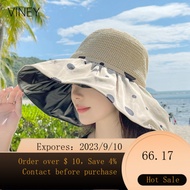 NEW vineySun Hat Women's Summer Vinyl UV Protection Sun Hat Women's Breathable Cool Hat Straw Hat Women's Beige 2O72