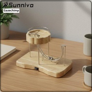 Decorative Motion Art Wooden Metal Kinetic Balance Ball Motion Table Ornament for Office Study Room 