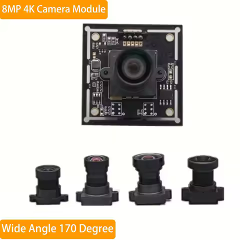 8MP Wide Angle USB Camera Module 4K IMX415 Cmos FOV 170 Degree High Resolution Distortionless for Ma
