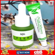 PAKET 2in1 Penghilang Flek WAJAH Serum SPG Flek 20ml + Salep Night Whitening Liz Skincare -Serum P