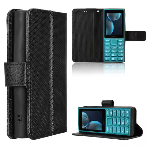 For HMD 105 5G Cover Flip Diamond Wallet Case Anti drop Stand Protection Case for Nokia 108 4G 2024 