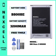NEXCELL Bateri Serasi untuk SM Galaxy Note 3 N9000 N9003 N9005 Battery Bateri EB-B800BE B800BE ( 320