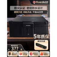 Shield-shaped small household fireproof and waterproof safe, electronic password box, office invisib