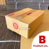 [แพ็ค 10 ใบ] กล่องพัสดุ กล่องไปรษณีย์ เบอร์ B, 2B, C, C+8, 2C