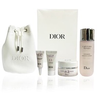 DIOR 逆時能量旅行5件組(奇肌露+精華+奇肌霜+眼霜+束口袋)航空版