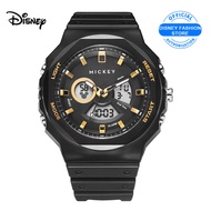 นาฬิกาข้อมือ Micky Mouse ดิสนีย์มิกกี้สำหรับผู้ชายผู้หญิง Jam Tangan Digital สีดำสำหรับผู้ชายกันน้ำส