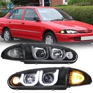 Proton Wira ( U-Tube Shape ) Projector LED Light Bar Headlamp + Corner Lamp ( 4pcs/set )