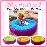 nệm tròn hình donut size lớn dành cho chó mèo - T3 PETS SHOP