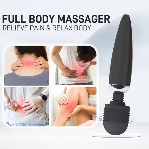 Electric Massager Stick,8 Intensity Levels 20 Vibration Modes Suitable for Neck,foot,head,back Healt