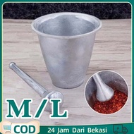 Iron Mortar and Pestle, Aluminum Wesi Mortar, Pestle, Mortar and Pestle