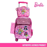 Barbie 16inch Trolley Backpack Set Kids Luggage Bag Travel