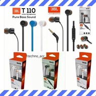 HEADSET EARPHONES JBL T110 PURE BASS SOUND JBL EARPHONES JBL HEADSET